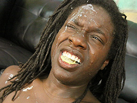 Ghetto Gaggers Alexis Mitchell extreme interracial throat fucking